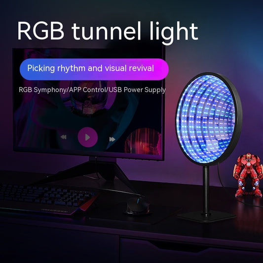 Creative Tunnel Multi-layer Led Mirror Ambience Light