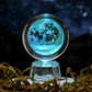 Transparent Luminous Crystal Ball Tabletop Ornament