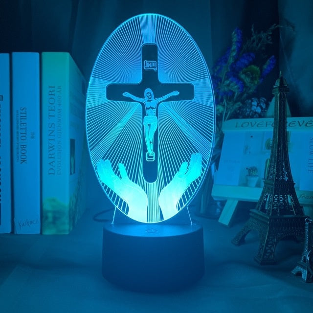 Cross Acrylic 3D Night Light