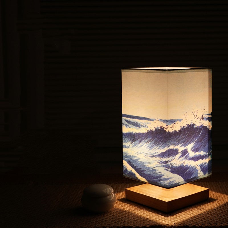 Solid Wood Creative Bedroom Bedside Lamp