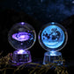 Transparent Luminous Crystal Ball Tabletop Ornament