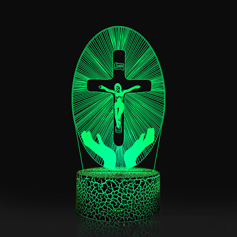 Cross Acrylic 3D Night Light